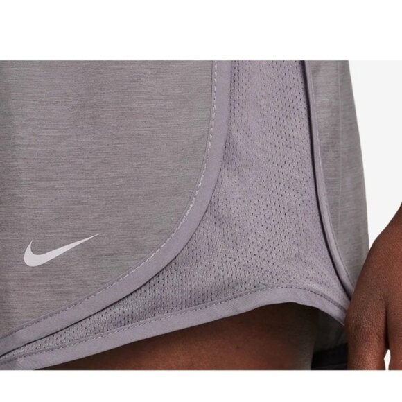 Nike NEW Tempo Dri Fit Lightweight Shorts Mesh Side Stretch Pocket Run Gray XS - Picture 7 of 16